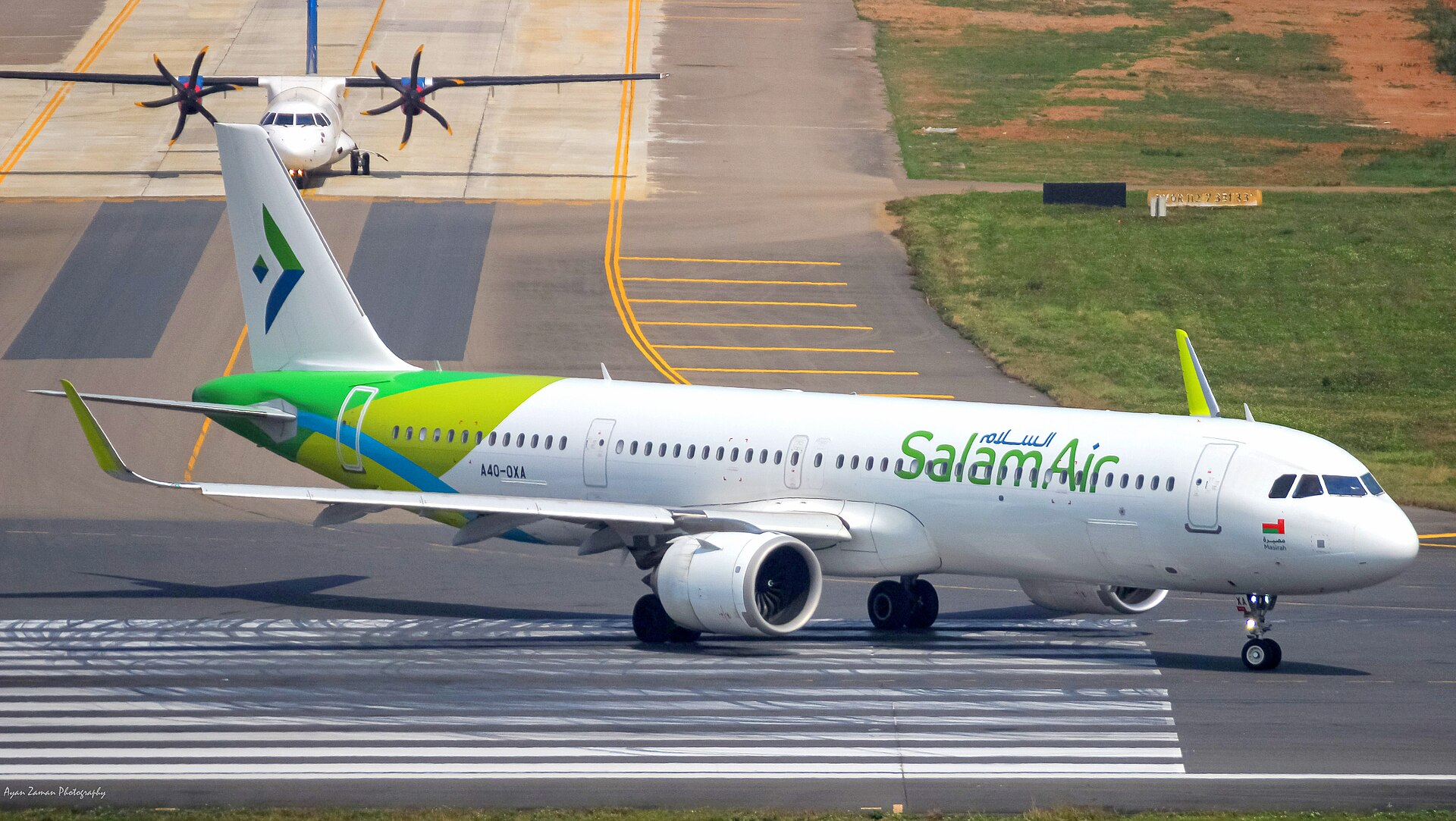 Airbus A321neo na ploche letiska